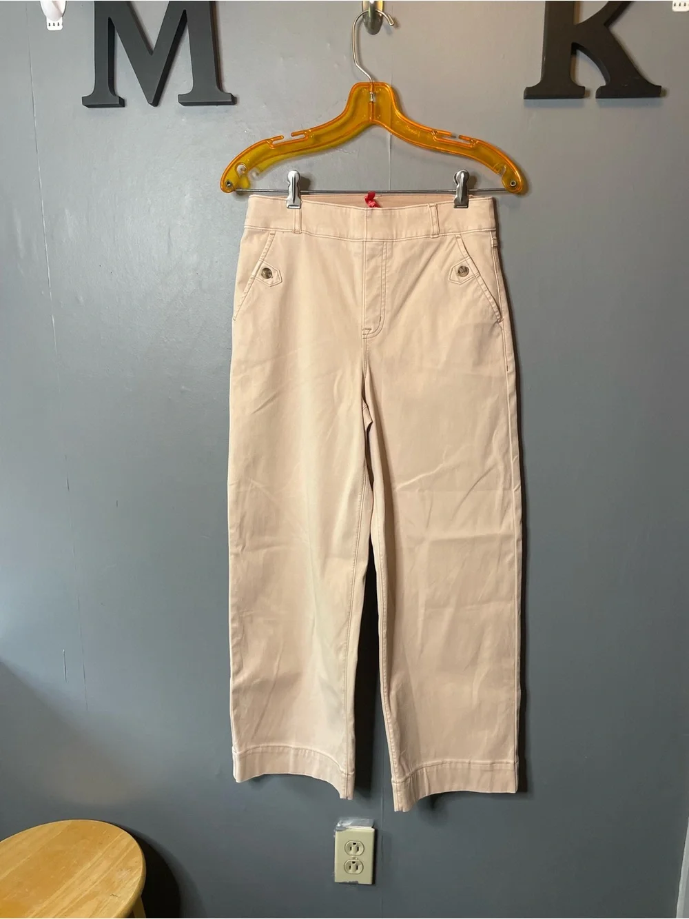 SPANX Stretch Twill Wide Leg Pants size medium - Picture 3 of 14